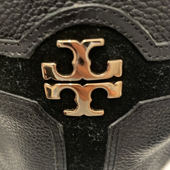 TORY BURCH ALAINA BLACK PEBBLED LEATHER BOOTS WOMENS SIZE 8M - Picture 4 of 16